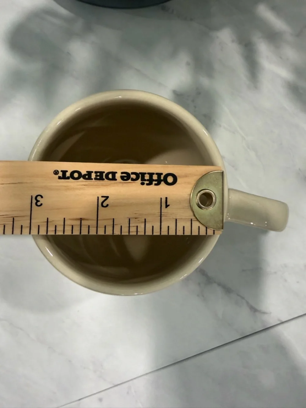The Pentagon Beige Ceramic Mug - Picture 6 of 7